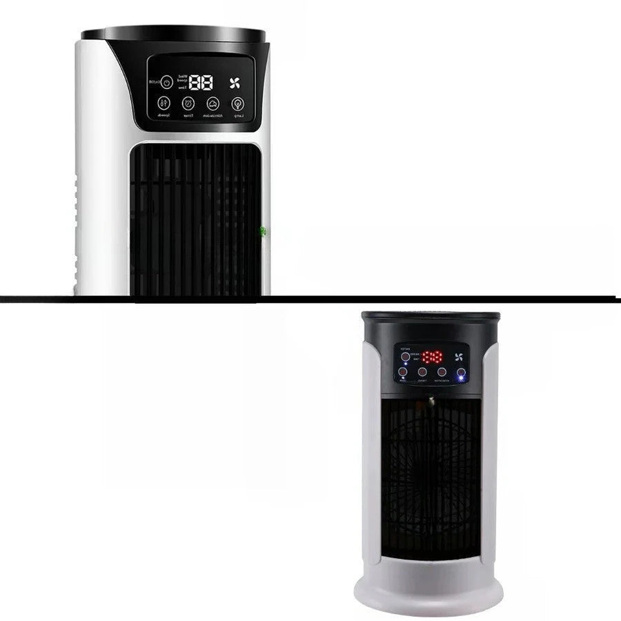 Portable Evaporative Cooler with 300 ml Tank and Quiet Sleep Mode, 18W Energy Saving Zanny Home