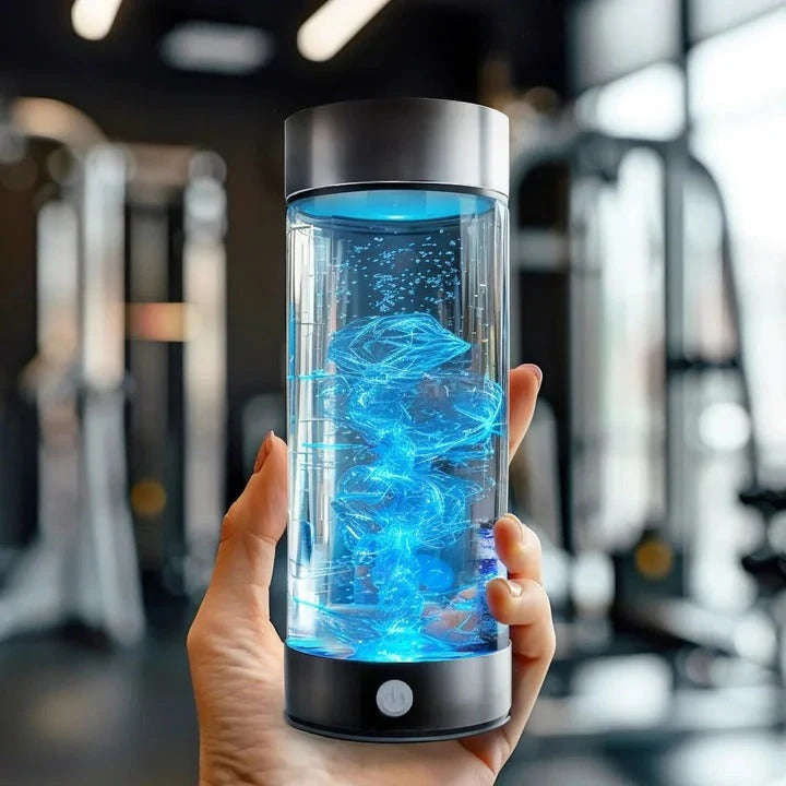 Hydrogen Water Generator with USB Rechargeable Battery and 300ml Portable Bottle Zanny Home