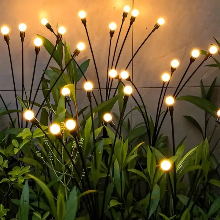 Solar Garden Stake Lights with Animated Firefly Motion and Warm White Glow Zanny Home