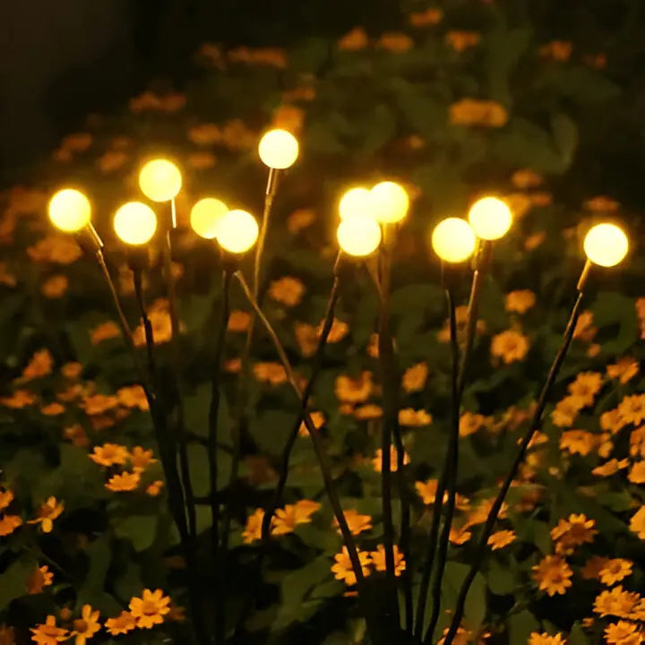 Solar Garden Stake Lights with Animated Firefly Motion and Warm White Glow Zanny Home