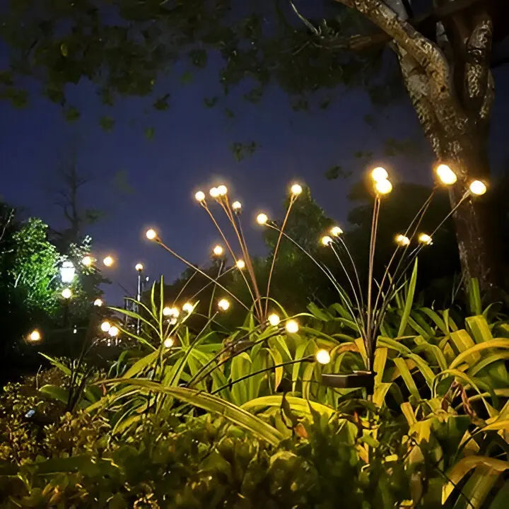 Solar Garden Stake Lights with Animated Firefly Motion and Warm White Glow Zanny Home