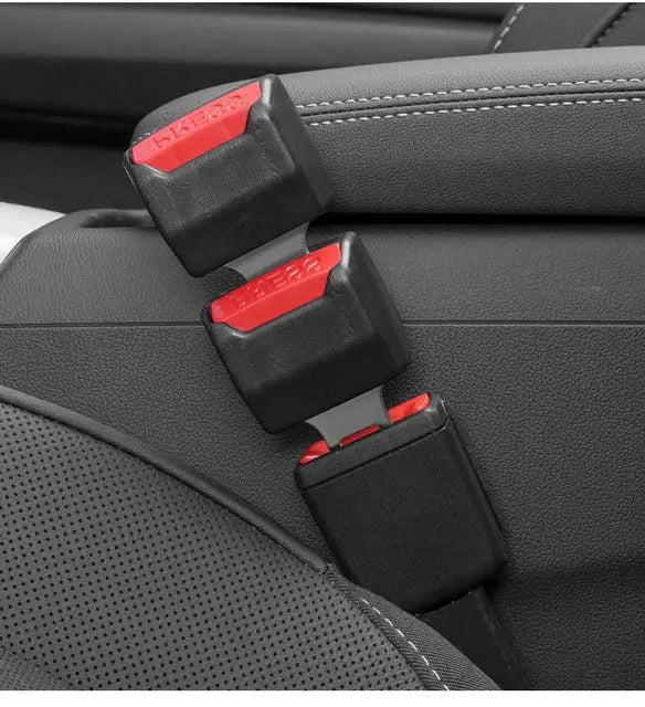 Seat Belt Extender with Short Reach Buckle and Toolless Installation, Pack of 2 Zanny Home