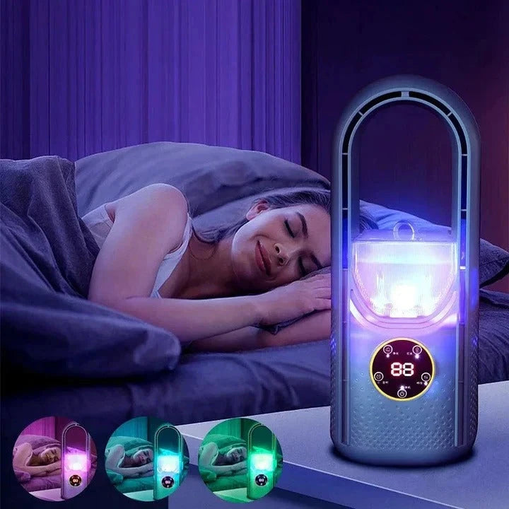 Portable Air Conditioner with Bladeless Quiet Cooling and Compact Design, Low Power Zanny Home