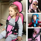 Child Car Seat Cushion with Breathable Mesh and Five-Point Harness, Washable Cover Zanny Home