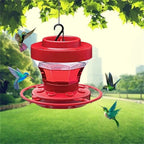 Hummingbird Feeder with 8 Feeding Ports and Integrated Perches, 16oz Clear Reservoir Zanny Home
