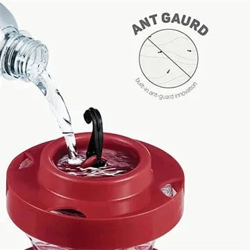 Hummingbird Feeder with 8 Feeding Ports and Integrated Perches, 16oz Clear Reservoir Zanny Home