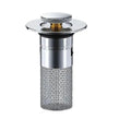 Pop-Up Sink Stopper with Airtight Seal and Removable Strainer for 34–40 mm Drains Zanny Home