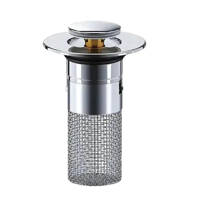 Pop-Up Sink Stopper with Airtight Seal and Removable Strainer for 34–40 mm Drains Zanny Home