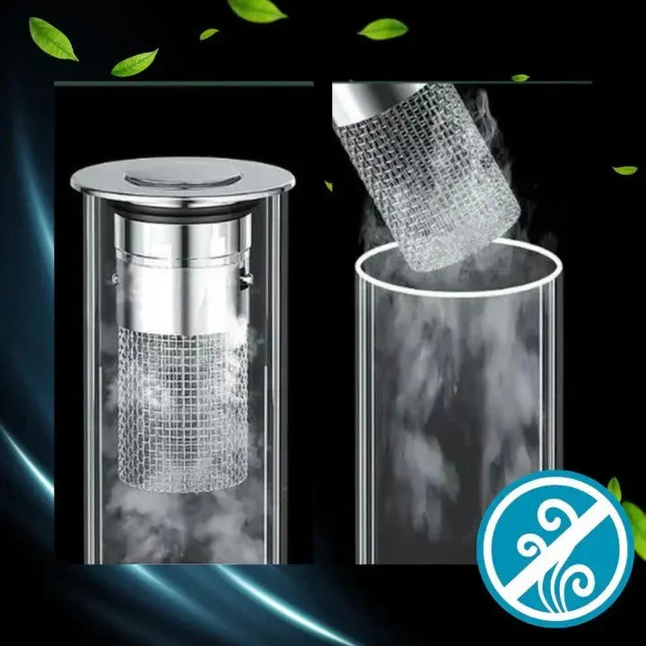 Pop-Up Sink Stopper with Airtight Seal and Removable Strainer for 34–40 mm Drains Zanny Home