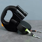 Dual Retractable Dog Leash with LED Light and 360° Swivel, 9.8ft Per Lead Zanny Home