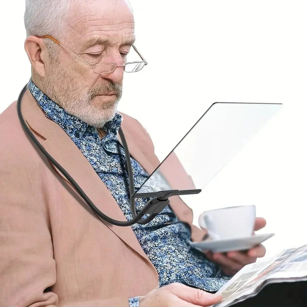 Hands-Off Magnifier with Flexible Neck and Wide Lens, Portable for Reading, Crafting Zanny Home