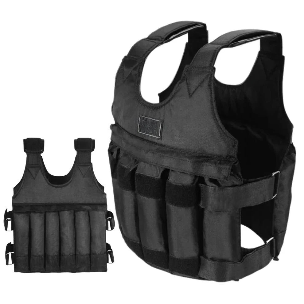 Adjustable Weighted Vest with Removable Weights and Ergonomic Fit, Up to 110 Lbs Zanny Home