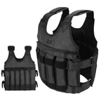 Adjustable Weighted Vest with Removable Weights and Ergonomic Fit, Up to 110 Lbs Zanny Home