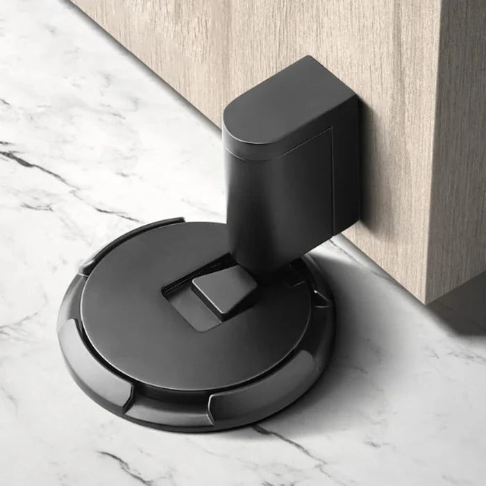 Adjustable Door Stopper with Screw or Adhesive Mount and Secure Hold for 0.98in Gap Zanny Home