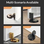 Adjustable Door Stopper with Screw or Adhesive Mount and Secure Hold for 0.98in Gap Zanny Home