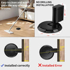 Adjustable Door Stopper with Screw or Adhesive Mount and Secure Hold for 0.98in Gap Zanny Home