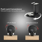 Adjustable Door Stopper with Screw or Adhesive Mount and Secure Hold for 0.98in Gap Zanny Home