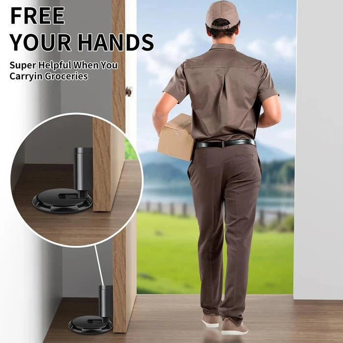 Adjustable Door Stopper with Screw or Adhesive Mount and Secure Hold for 0.98in Gap Zanny Home