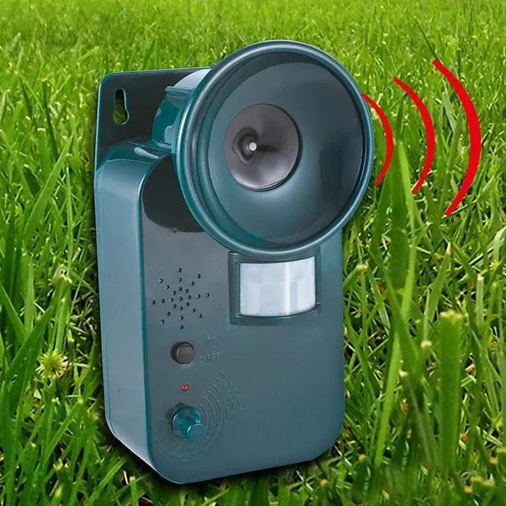 Ultrasonic Animal Repeller with Motion Sensor and Adjustable Frequency, Battery Operated Zanny Home
