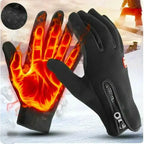 Touchscreen Winter Gloves with Fleece Lining and Zippered Elastic Cuff, Anti-Slip Palm Zanny Home