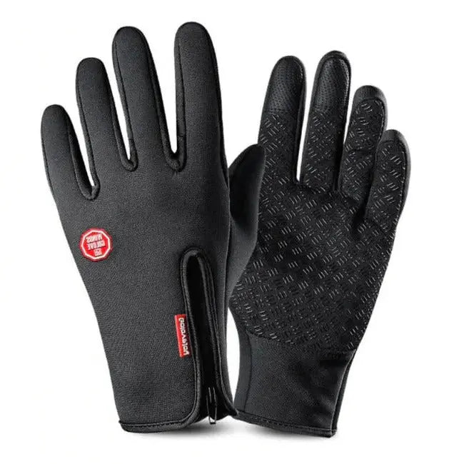 Touchscreen Winter Gloves with Fleece Lining and Zippered Elastic Cuff, Anti-Slip Palm Zanny Home