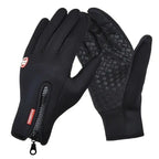 Touchscreen Winter Gloves with Fleece Lining and Zippered Elastic Cuff, Anti-Slip Palm Zanny Home