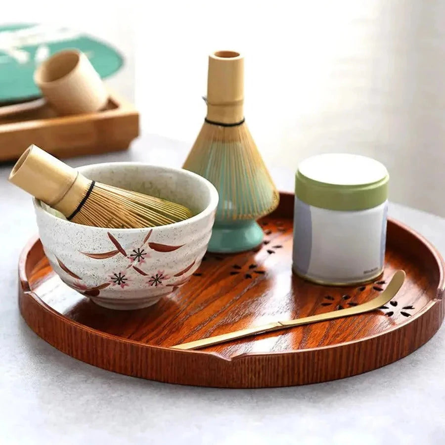 Matcha Tea Set with Bamboo Whisk and Measuring Spoon, Glazed Ceramic Bowl Zanny Home