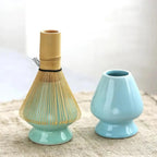 Matcha Tea Set with Bamboo Whisk and Measuring Spoon, Glazed Ceramic Bowl Zanny Home