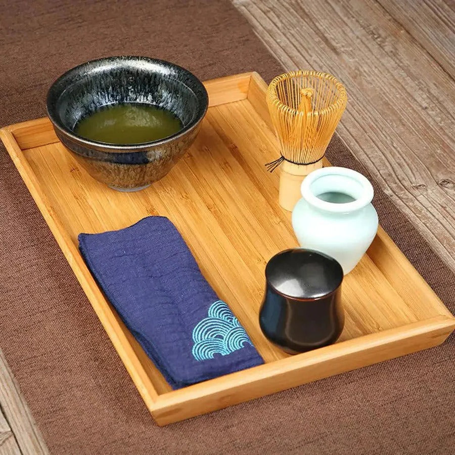 Matcha Tea Set with Bamboo Whisk and Measuring Spoon, Glazed Ceramic Bowl Zanny Home