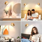 Rechargeable Magnetic Wall Light with 360° Pivot and Touch Controls, USB Type-C Charging Zanny Home
