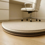 Office Chair Mat for Hardwood and Tile with Short-Pile Velour, Non-Slip Backing Zanny Home