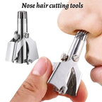 Nose Hair Trimmer with Stainless Steel Body and Rounded Safety Blades, Manual Twist Zanny Home