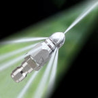 Sewer Jetter Nozzle with Stainless Steel Pointed Tip and Precision Jet for Pipe Cleaning Zanny Home