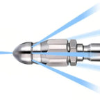 Sewer Jetter Nozzle with Stainless Steel Pointed Tip and Precision Jet for Pipe Cleaning Zanny Home