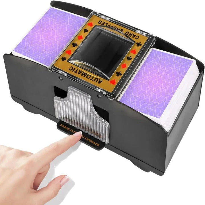 Automatic Card Shuffler with Dual-Deck Capacity and Battery Operation Zanny Home