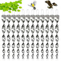 Reflective Spiral Bird Deterrent with Hanging Rope and Wind-Driven Rotation, 12/24 Pack Zanny Home