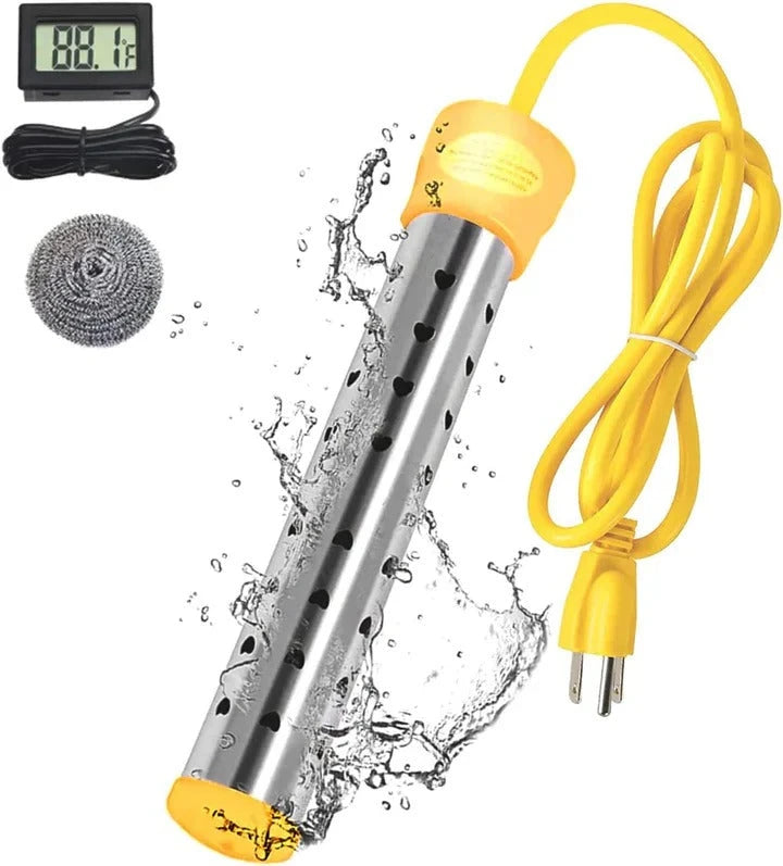 Electric Immersion Heater with Fast Heat and Insulated Handle, Compact Travel Design Zanny Home