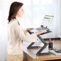 Adjustable Laptop Stand with Ventilated Alloy Platform and Detachable Mouse Pad, for 7-21in Zanny Home
