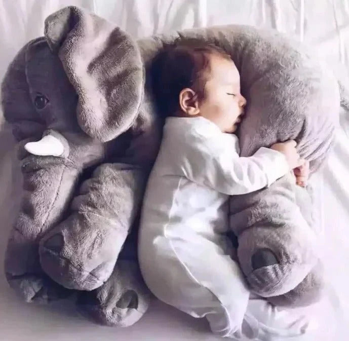 Baby Elephant Pillow with Ultra-Soft Plush and Generous Rounded Shape, Pastel Sizes Zanny Home