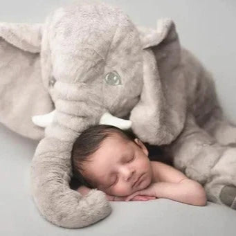 Baby Elephant Pillow with Ultra-Soft Plush and Generous Rounded Shape, Pastel Sizes Zanny Home