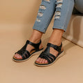 Women's Comfort Sandals with Contoured Footbed and Adjustable Straps, Shock-Absorbing Sole Zanny Home