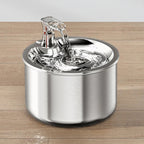 Cat Water Fountain with Stainless Steel Basin and Motion Sensor, 2.1 Quart Capacity Zanny Home