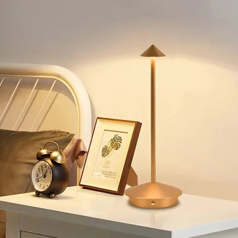 Rechargeable LED Desk Lamp with Touch Control and 3 Color Temperatures, Portable Zanny Home
