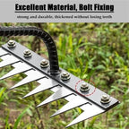 Handheld Weeding Rake with Carbon Steel Tines and Comfort Grip, Attaches to Handle Zanny Home