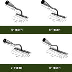Handheld Weeding Rake with Carbon Steel Tines and Comfort Grip, Attaches to Handle Zanny Home