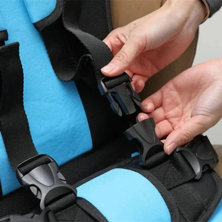 Travel Car Seat with Integrated 5-Point Harness and Foldable Design, for Kids 1-14 Years Zanny Home