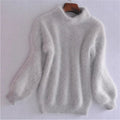 Loose Knit Sweater with Soft Brushed Fabric and Relaxed Fit for Women, Vintage-Inspired Zanny Home