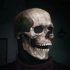 Realistic Skull Mask with Movable Jaw and Full Head Latex Fit, Lifelike Detail Zanny Home