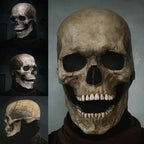 Realistic Skull Mask with Movable Jaw and Full Head Latex Fit, Lifelike Detail Zanny Home