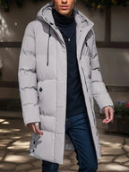 Men's Winter Jacket with Water-Repellent Shell and High-Loft Insulation, Adjustable Hood Zanny Home